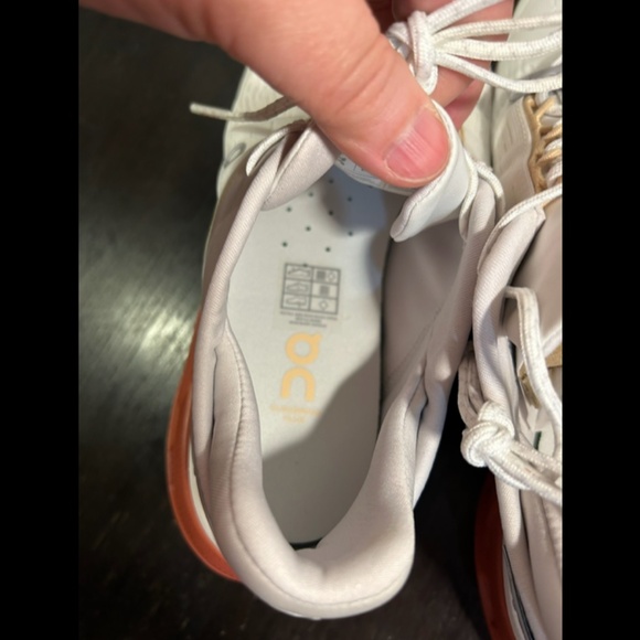 On Cloudnova Flux Sneakers/Shoes Undyed White & Auburn Mens Size 9.5 - Picture 13 of 16